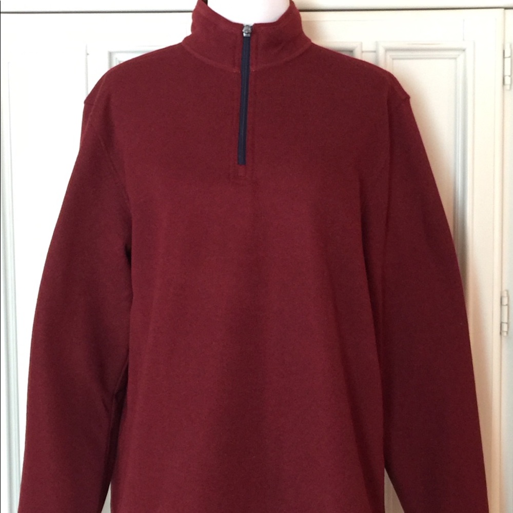New Men’s Burgundy Izod Sweater Shirt